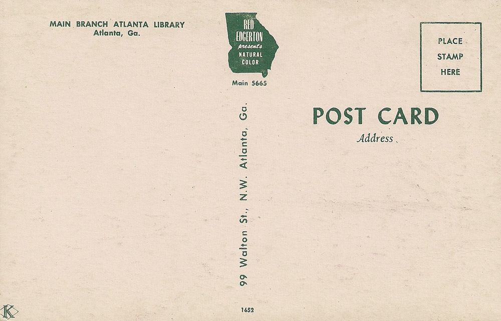 Main library
        postcard (back)